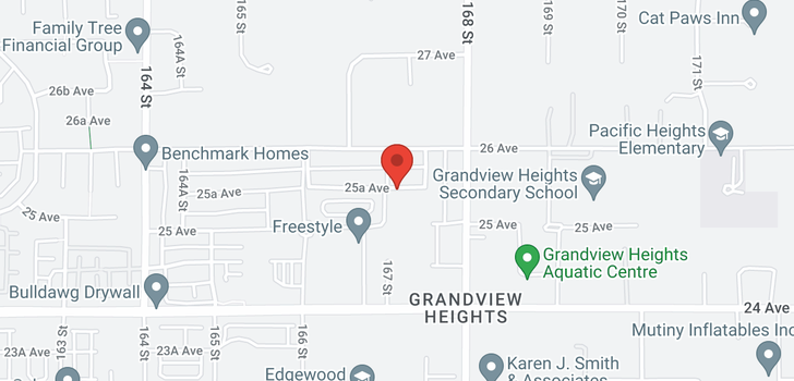 map of 16709 25A AVENUE